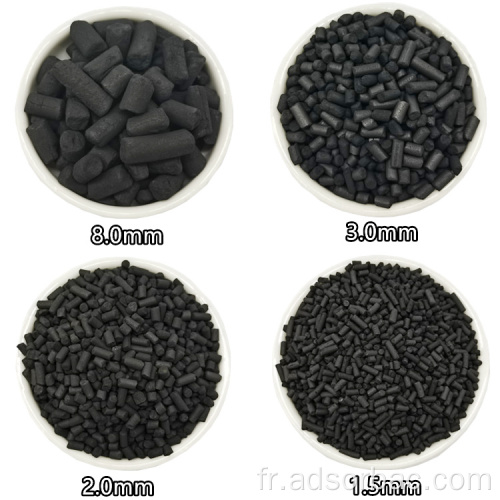 Carbon activé à base de charbon à 3 mm pour filtre à air